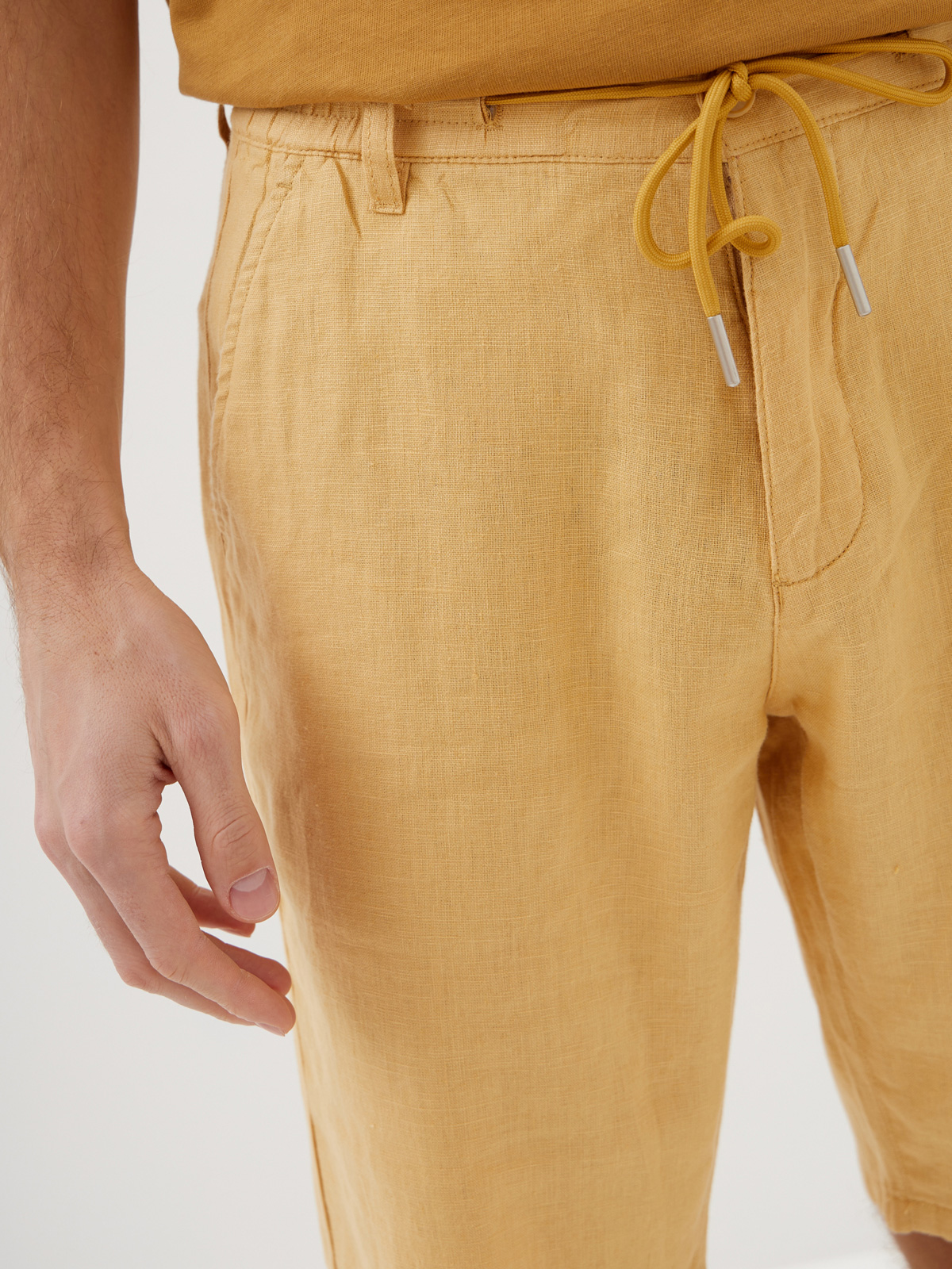 Мужские Льняные Шорты