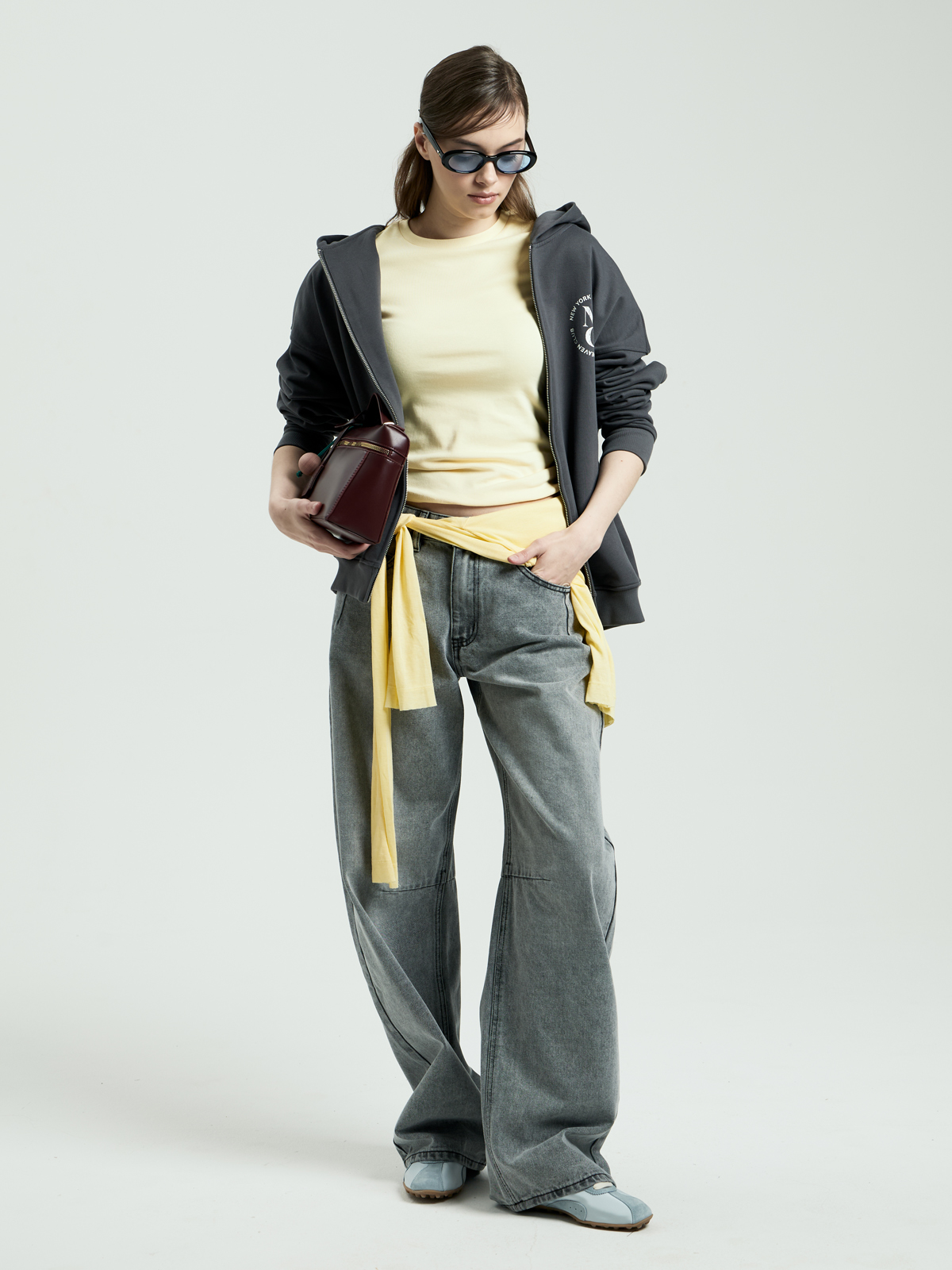 DESIMALL Женские Джинсы БАРРЕЛ