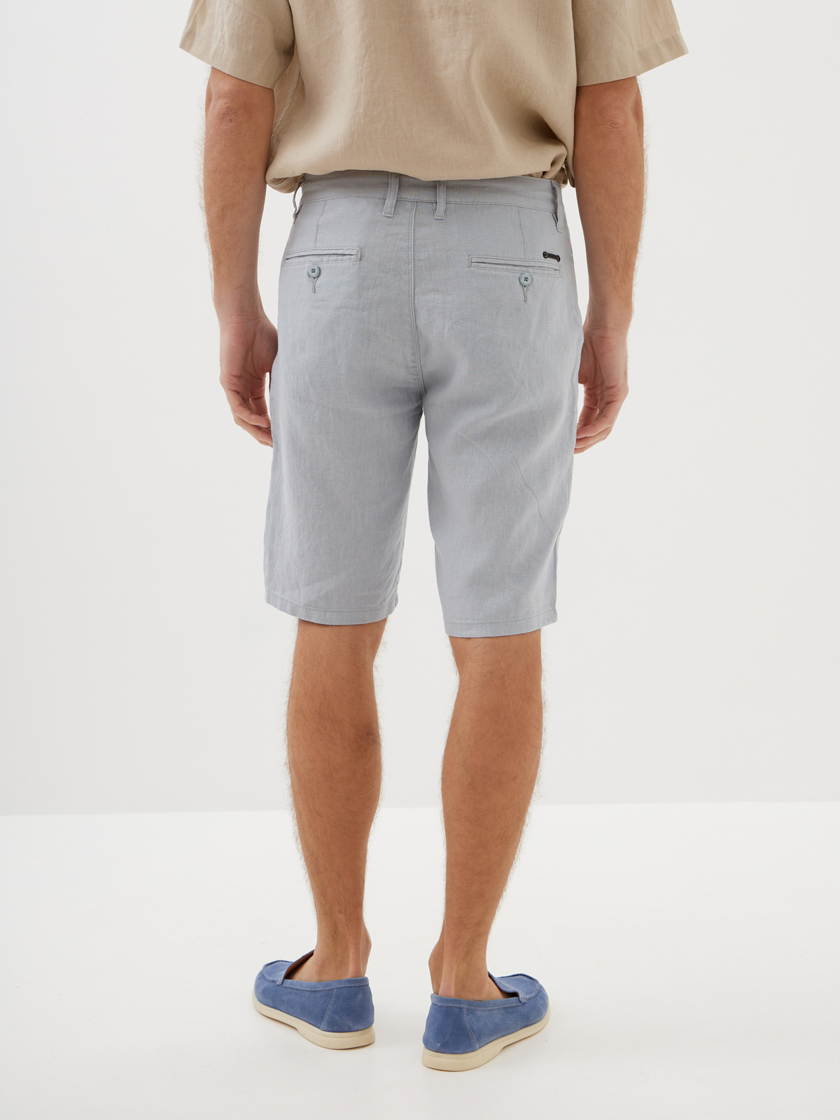 Мужские Льняные Шорты