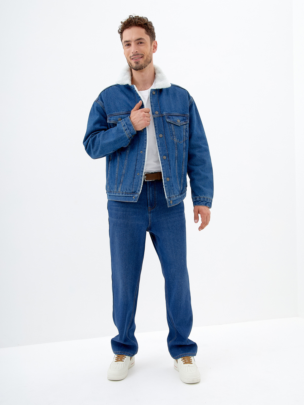 Мужская джинсовая куртка утепленная